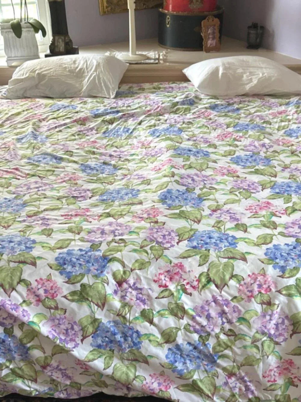 Cuddledown queen duvet cover Hydrangea